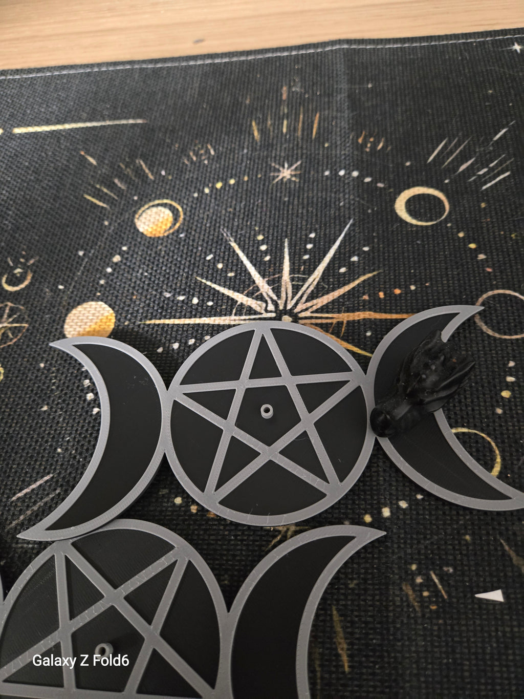 Triple Moon Ritual Incense Holder