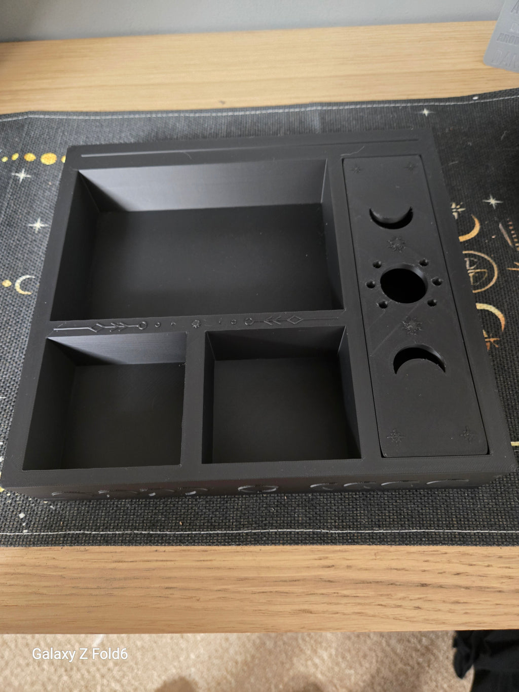 Large Moon Phase Tarot & Ritual Box & Triple Moon Incense Holder