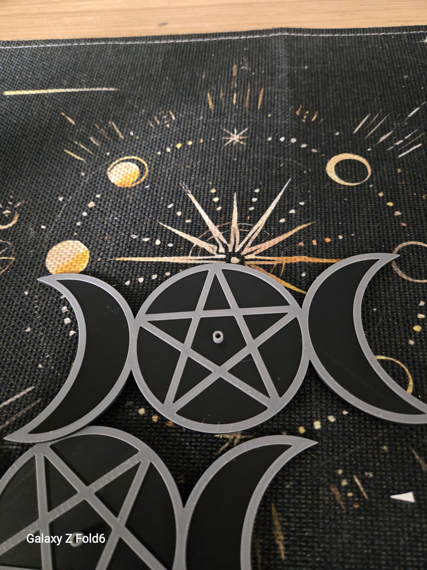 Triple Moon Ritual Incense Holder