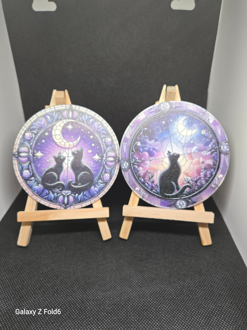 Hearth Cat" Coaster Set